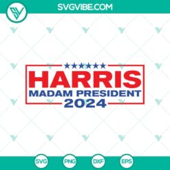 American, SVG Files, Kamala Harris 2024 SVG, Kamala Harris President SVG, 1