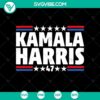 Kamala Harris 47 SVG and Kamala 2024 SVG design featuring campaign slogans and graphics for 2024 presidential election merchandise.