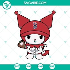 New products, Sport SVG, SVG Files, Trending, Trending SVG, Kuromi Boston Red 2