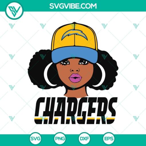 la chargers girl svg chargers girl svg los angeles chargers svg chargers football svg mockup