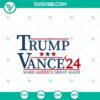 "Trump Vance Great Again 2024 SVG design for digital products"