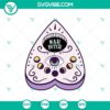Pastel goth Ouija planchette SVG for Halloween Cricut projects with spooky and whimsical design in SVG format.