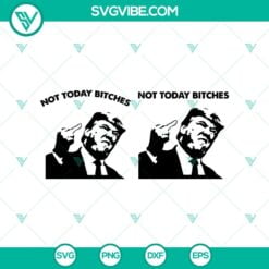 SVG Files, Trending, Trending SVG, Not Today Bitches Trump 2024 SVG, Trump 13