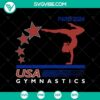 Paris 2024 Summer Games Team USA Gymnastics SVG for Summer Olympics, featuring patriotic design and emblematic symbols.