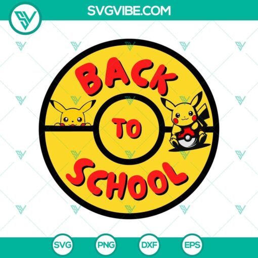 pikachu back to school svg pokemon ball welcome school svg pikachu peekaboo svg cricut mockup