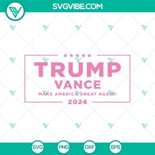 pink trump vance svg 2024 election svg make america great again svg mockup