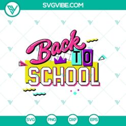 New products, School svg, SVG Files, Trending SVG, Retro Back To School 90s 2