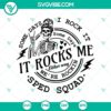 Special education mom SVG design "Some days I rock it, Some days it rocks me" by Sped Squad. Ideal for mothers of special needs children.
