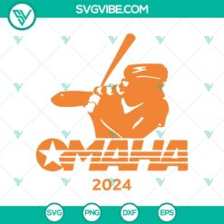 Baseball, Sports, SVG Files, Tennessee Vols Baseball Omaha 2024 SVG PNG 2