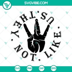 They not like us logo SVG, Kendrick music svg, They not like us svg