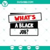Black Job SVG PNG design featuring a creative blend of Biden and Trump elements. Perfect for political-themed projects.