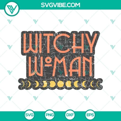 witchy woman retro distressed svg halloween witch svg gothic svg witch svg mockup