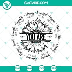 Christian svg, SVG Files, You are affirmative Bible verses svg, You Are svg, 2