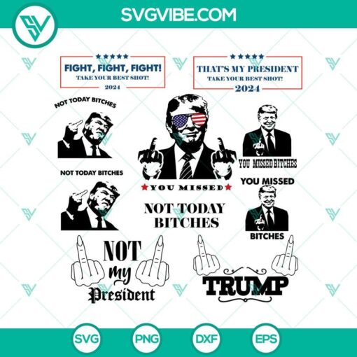 you missed trump shooting 2024 svg bundle trump rally shooter 2024 svg png cricut mockup