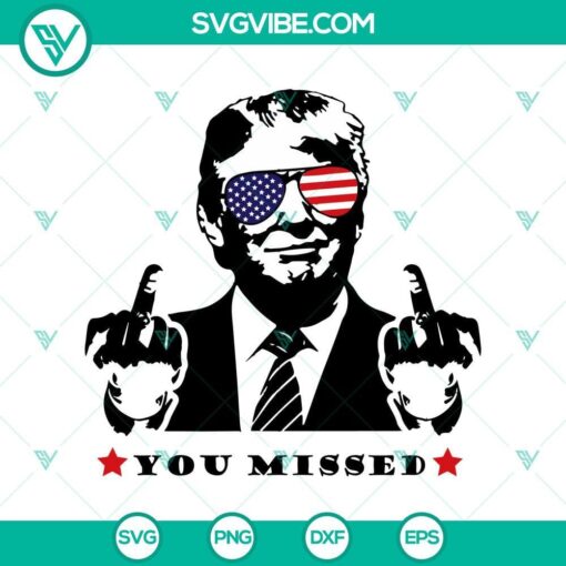 you missed trump shooting 2024 svg trump shooting svg trump rally shooter svg trump 2024 svg png cricut mockup