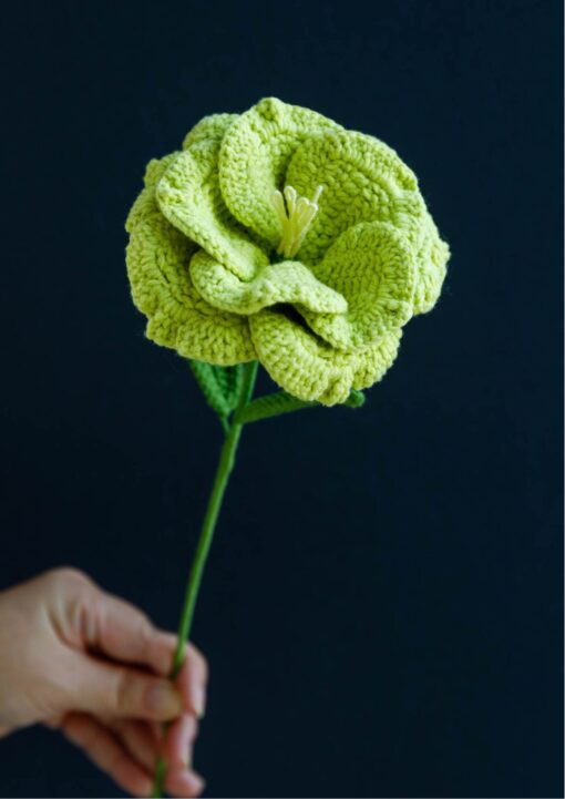 Crochet Eustoma Flower - PDF Pattern with Free Video Tutorial