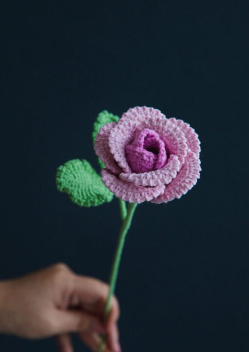 Crochet French Rose - PDF Pattern with Free Video Tutorial