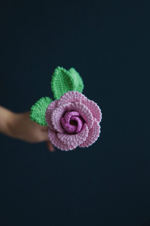 Crochet French Rose - PDF Pattern with Free Video Tutorial