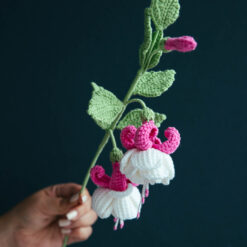 Crochet Fuchsia Flower - PDF Pattern with Free Video Tutorial