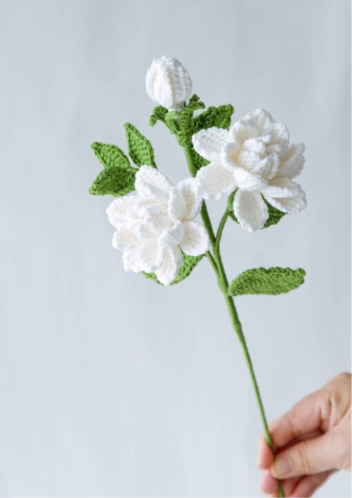 Crochet Gardenia Flower - PDF Pattern with Free Video Tutorial