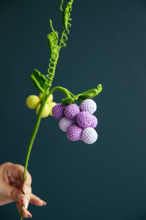 Crochet Grape PDF Pattern with Free Video Tutorial 1