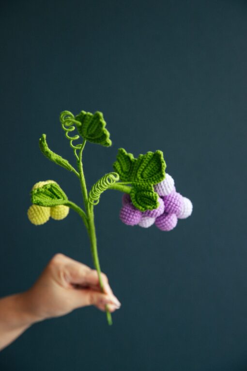 Crochet Grape - PDF Pattern with Free Video Tutorial