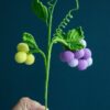 Crochet Grape - PDF Pattern with Free Video Tutorial, detailed step-by-step instructions for creating a crochet grape design.