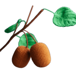 Crochet Kiwi Branch - PDF Pattern with Free Video Tutorial
