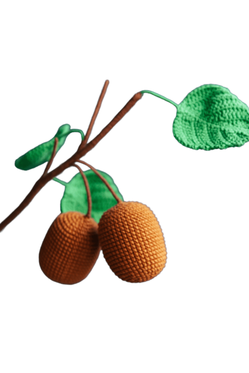 Crochet Kiwi Branch - PDF Pattern with Free Video Tutorial