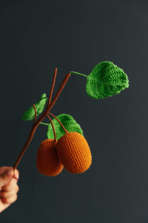 Crochet Kiwi Branch - PDF Pattern with Free Video Tutorial