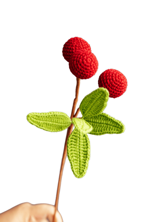 Crochet Litchi Branch - PDF Pattern with Free Video Tutorial