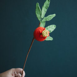 Crochet Pomegranate Branch - PDF Pattern with Free Video Tutorial