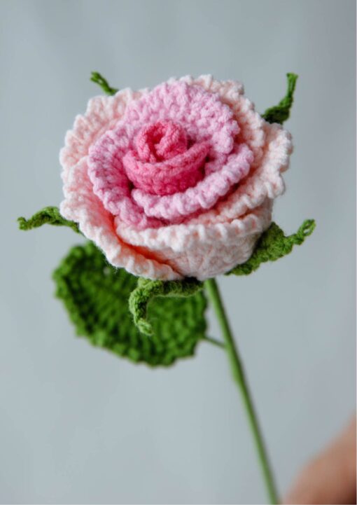 Crochet Roselle Rose - PDF Pattern with Free Video Tutorial