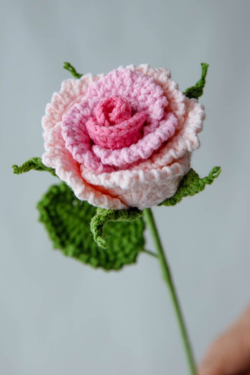 Crochet Roselle Rose - PDF Pattern with Free Video Tutorial