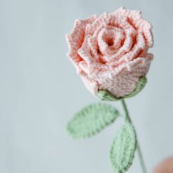 Crochet Wineglass Rose - PDF Pattern with Free Video Tutorial