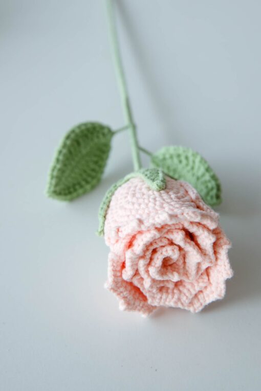 Crochet Wineglass Rose - PDF Pattern with Free Video Tutorial