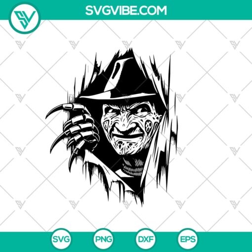 Inject some humor and horror into your Halloween projects with this Freddy Krueger Peeking SVG! Featuring the infamous Freddy Krueger in a playful, peeking pose, this design is perfect for horror fans who appreciate a touch of fun. Ideal for creating custom t-shirts, mugs, or Halloween decorations, this versatile design comes in SVG, PNG, DXF, and EPS formats, ensuring seamless use with Cricut, Silhouette, and other cutting machines. What's Included: High-quality SVG, PNG, DXF, and EPS files Compatible with Cricut, Silhouette, and other cutting machines Instant digital download Perfect For: Halloween-themed crafts Horror movie-inspired designs DIY t-shirts, mugs, signs, and more