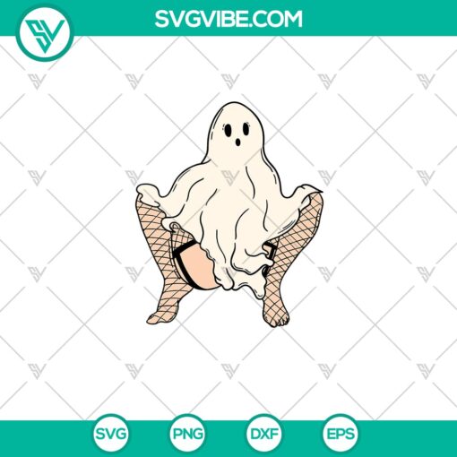 Girly Ghost Sexy SVG, Thick Thighs Ghost SVG, Halloween SVG PNG, For Girls