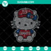 Hello Kitty New York Giants Rhinestone SVG