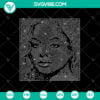 Janet Jackson Digital Rhinestone Template SVG