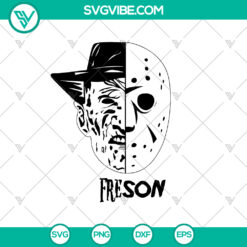 Jason Freddy Face SVG, Freddy Krueger, Jason Voorhees, Horror Killers SVG