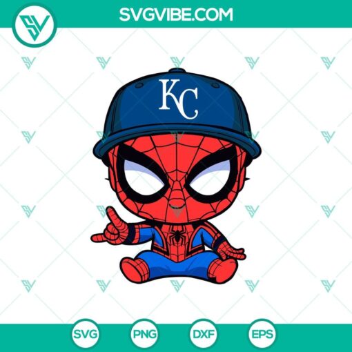 baby spiderman baseball kansas city royals