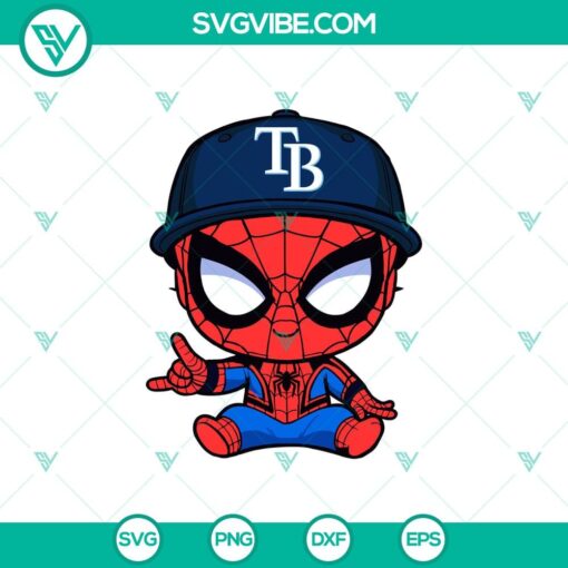 baby spiderman baseball tampa bay rays