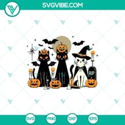 Halloween, SVG Files, Trending, Trending SVG, Black Cat Witch Rip SVG, Cute 18