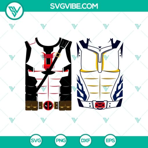 deadpool and wolverine torso svg