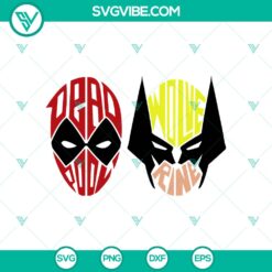 Movies, SVG Files, Chibi Deadpool & Wolverine 2024 SVG PNG Cut Files 4