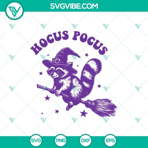 funny feral girl raccoon witch svg