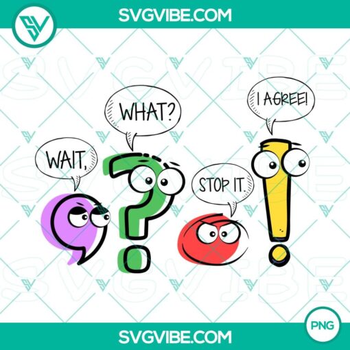 funny grammar teacher png2C punctuation english teacher gift png