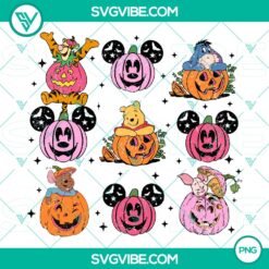 Halloween, PNG Files, Halloween Mouse Head Pumpkin Doodle  Cute Bear Svg, 12