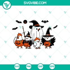 Halloween, SVG Files, Trending, Trending SVG, Cute Chicken Ghost Halloween SVG, 10